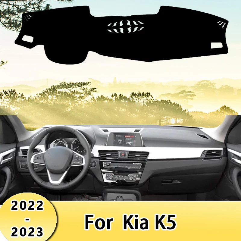 

Car Dashboard Cover Sun Shade Mats Avoid Light Pads Instrument Panel Protective Carpets For Kia K5 2022-2023