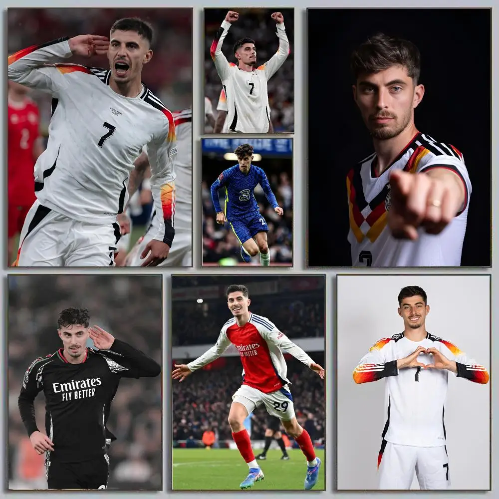Kai Havertz KHV Arsenal Forward German International Painting Calligraphy Eco-friendly wall decor Vintage Office frameless