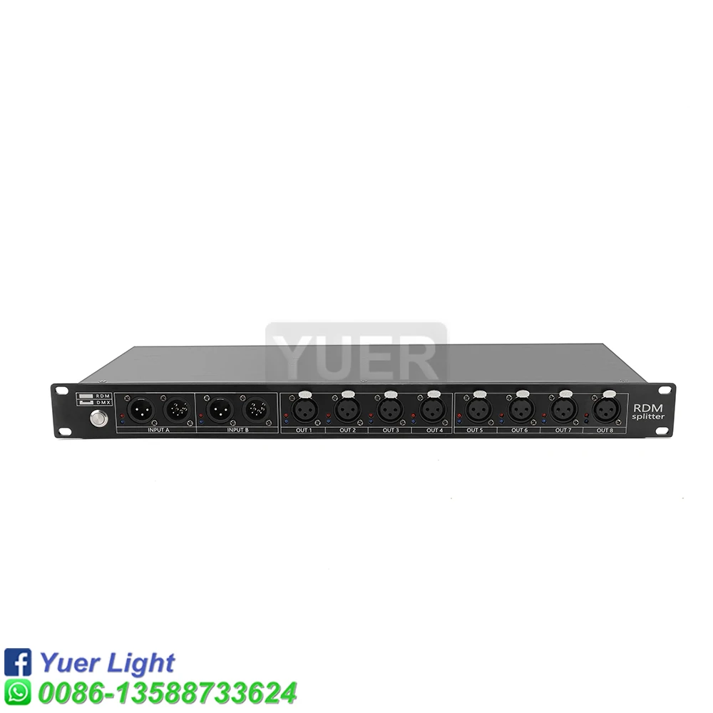 Imagem -06 - Palco Luz Controlador Distribuidor Rdm Dmx512 Splitter Amplificador de Sinal de Luz Way Distribuidor Dmx Equipamentos dj