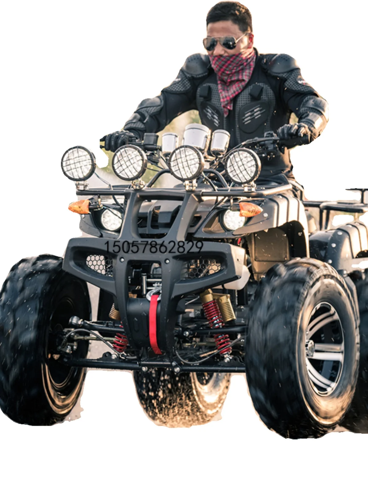 Four wheel drive beach vehicle, off-road gasoline electric shaft transmission, all terrain adult motorcycle