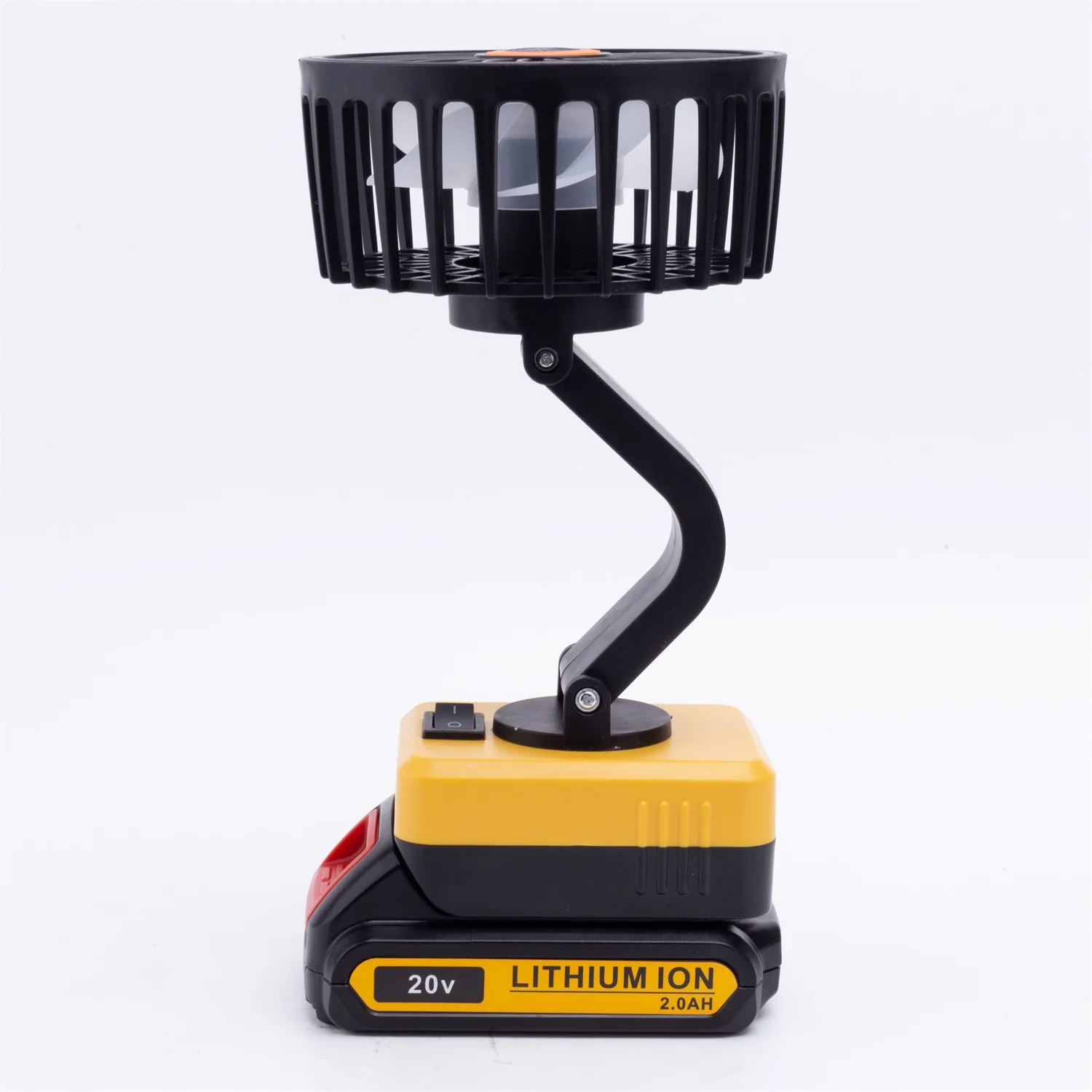Portable Electric Fan for DeWalt 18V DCB Lithium Battery W/USB Port Charging Ports Outdoor 180°Adjustable Workshop Jobsite Fan