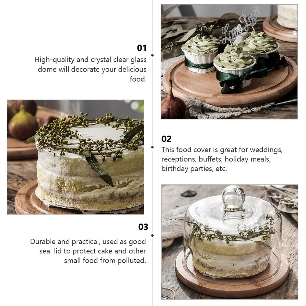 

Cake Cover Covers Food Insulation Hotel Bread Dessert Display Platter Cloche Pan Displaying Saver with Lid
