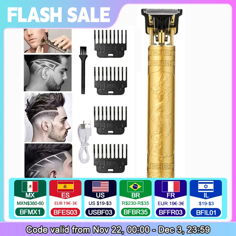 Vintage Hair Cutting Machine For Men Electric Hair Clippers Hair Cutting Machine Kit Beard Trimmer Body Hair Beard Shaving