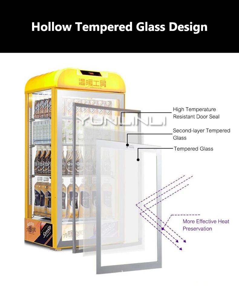 상업용 단열 가열 캐비닛 디스플레이 홀더 음료 쇼케이스 보온 박스 음료 캐비닛