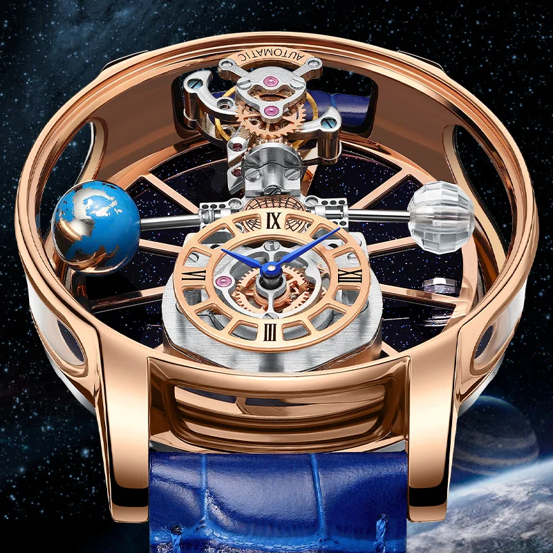 Jacob&Co PINDU Design Mens Watches Diamond TourbillionTop Brand Luxury Astronomia Quartz Watch Men Astronomia Solar Montre Homme