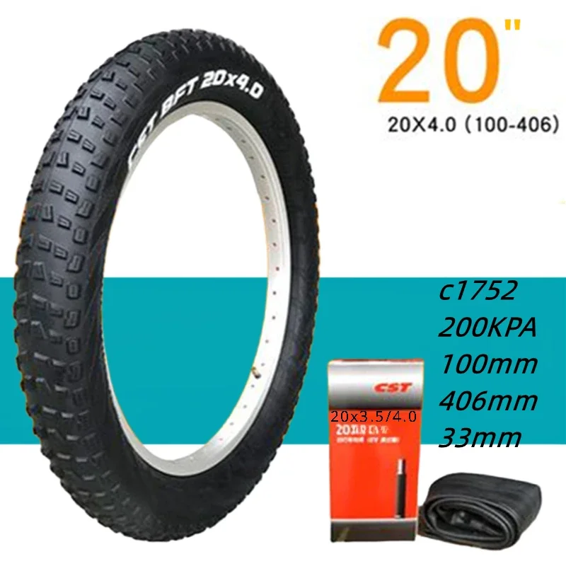 

20Inch 20x4.0 Bicycle Tire for Snow Bike ATV tyre beach bike tire city fat Electric Bike Bicycle tires inner tube Fat Tire