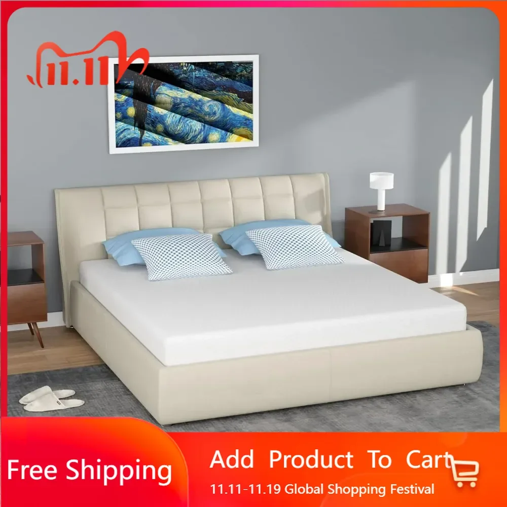 

5-inch gel memory sponge mattress, for decompression and cool sleep mattress, CertiPUR-US certification