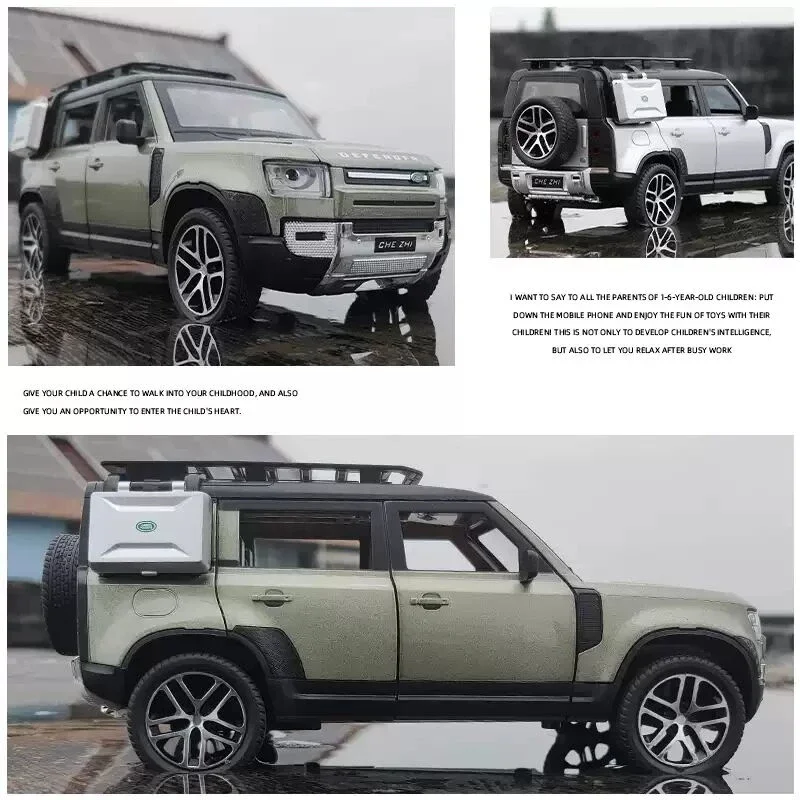 1/24 Land Rover Defender SUV Alloy Car Mode Diecasts & Toy Metal Off-road Vehicles Car Model Simulation Collection Toy Gift