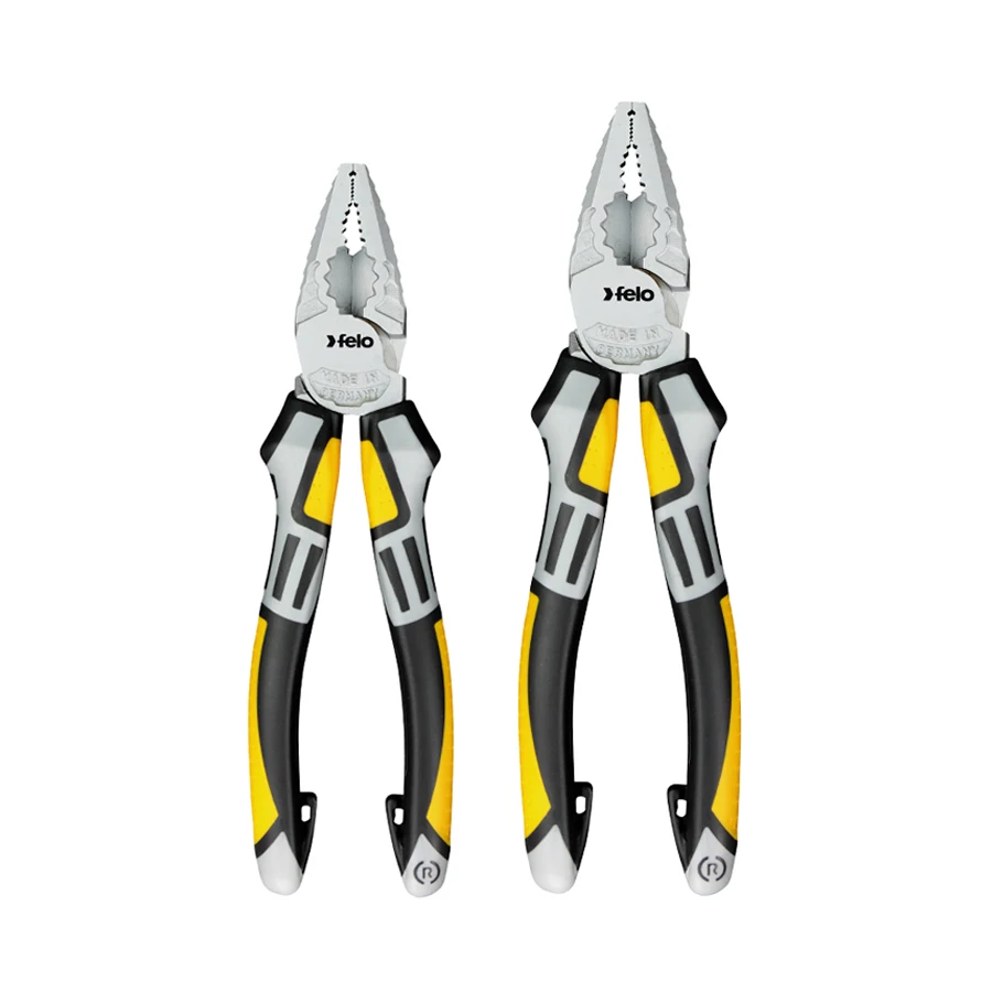 German Felo Combination Pliers for Holding, Gripping, Bending and Cutting Hard or Soft Wires Metalworking Plier 59001640|01840