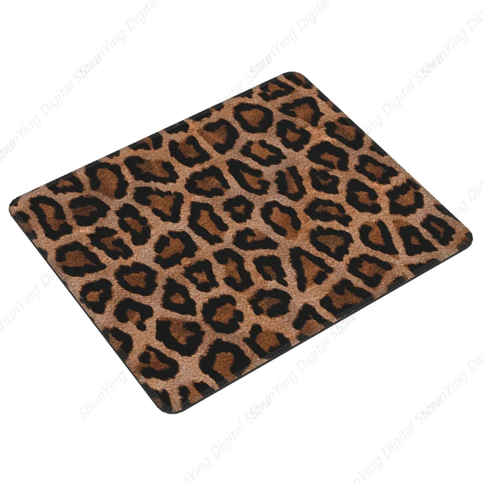 Dark Brown Leopard Mouse Pad Non Slip Rubber Base Gaming Mouse Pad Suitable For Men's And Women's Laptops 25*30cm