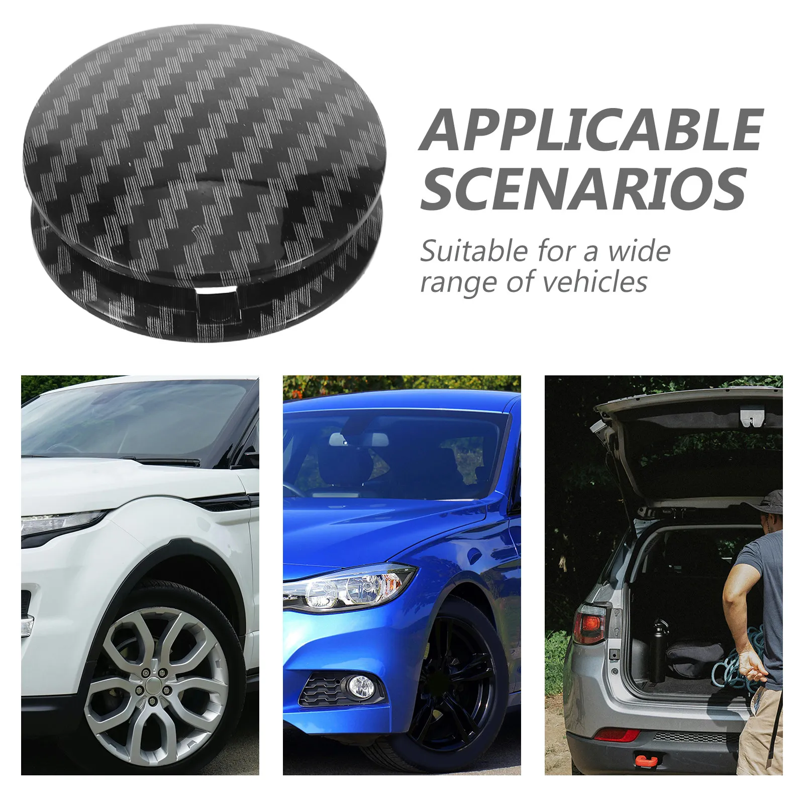 Car Door Lock Cover Universal Latch 4PCS Protector Halloween Christmas Car Push Button Start Cover 6X1