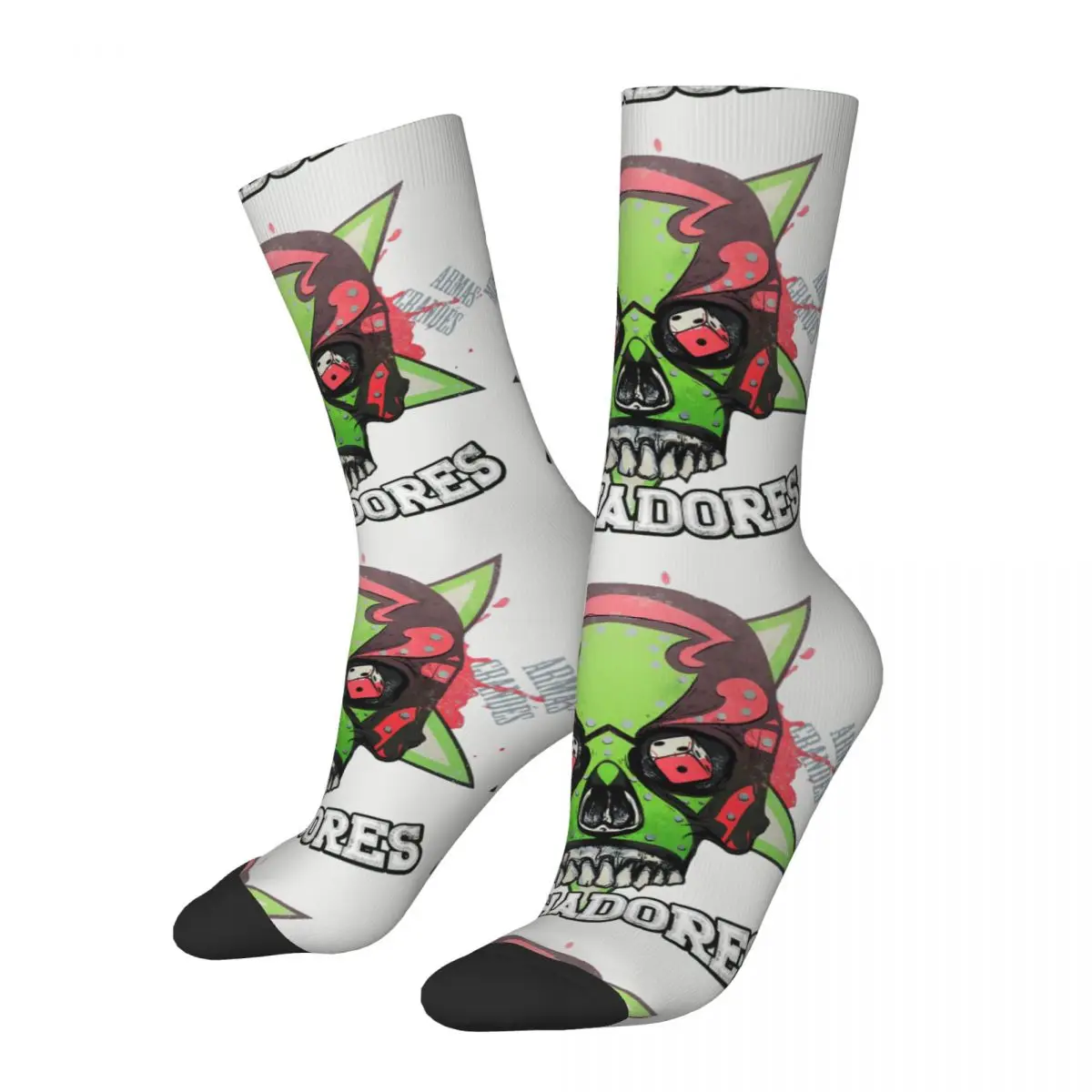 Hip Hop Retro Los Luchadores Crazy Men's Compression Socks Unisex Saints Row Game Harajuku Seamless Printed Funny Novelty  Sock