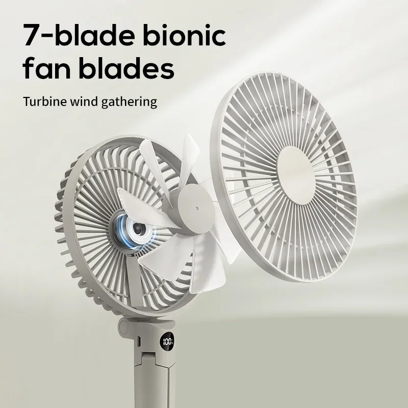 Multifunctional Camping Fan With Tripod Portable Design, Suitable For Outdoor Desktop Use, Ideal For Tent Ceiling