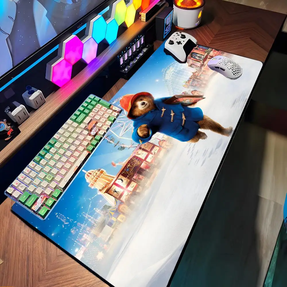 

Милый коврик для мыши с медведем Paddington, большой резиновый коврик для мыши, коврик для мыши для ПК, игровой коврик для ноутбука, настольный коврик XXL, нескользящий коврик для компьютерной клавиатуры и мыши