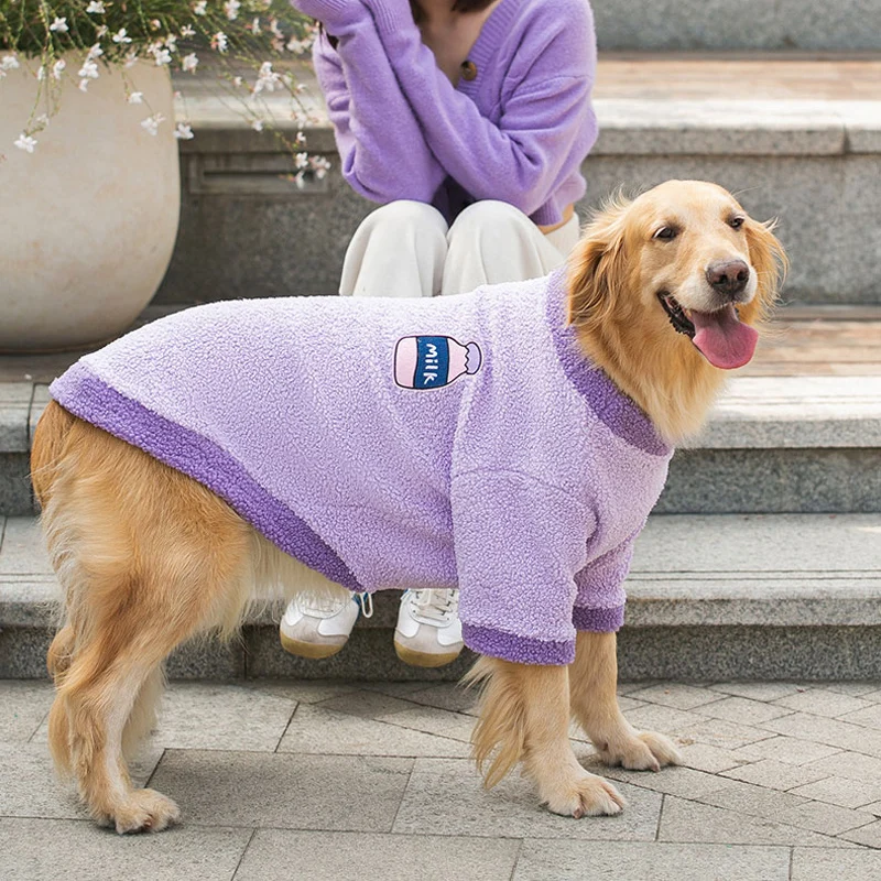 Pet autumn and winter costume big dog autumn lovely sweater golden Labrador medium large dog Samoye