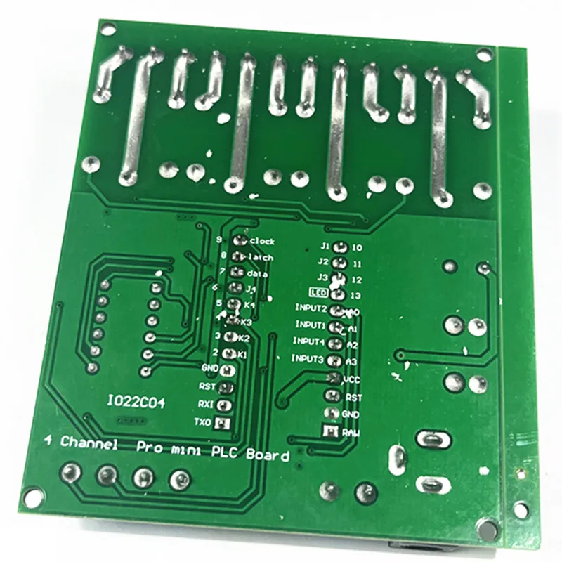 وحدة درع تتابع لوحة PLC صغيرة للمحترفين لاردوينو ، شاشة عرض ليد ، مؤقت تأخير الدورة ، تشغيل وإيقاف ، o22c04 ، DC 5-24V ، 4ch