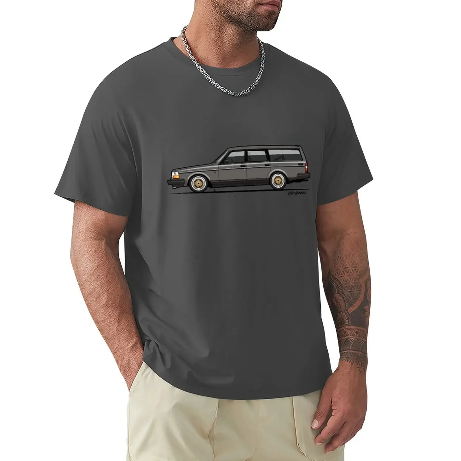 Connor's Swedish Bolbo 240 245 Wagon T-Shirt summer tops customizeds funnys mens graphic t-shirts hip hop