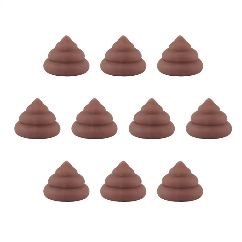 

Poop Stress Ball 10PCS Stretchy Sensory Toys Fidget Fake Poop Toy Soft Spoof Kawaii Toy Creative Shaped Stress Relief Prank