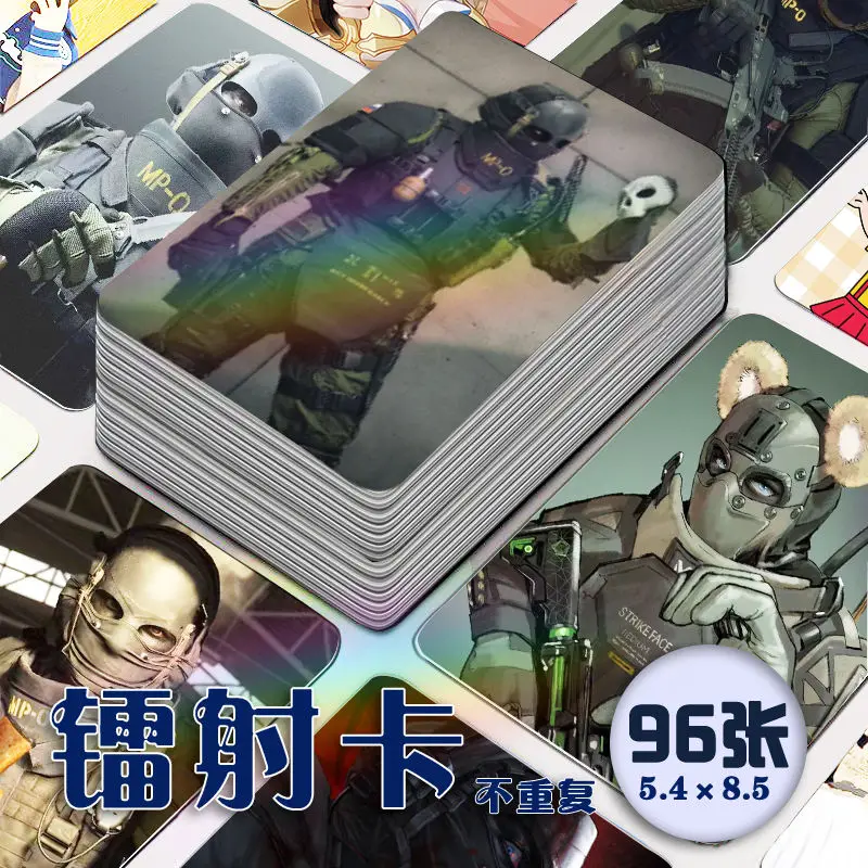 

96 шт., не повторяйте аниме Call of Duty Nikto Lomo, лазерная карта, фотокарточка, фотокарточки для фанатов, коллекция открыток, рождественский подарок