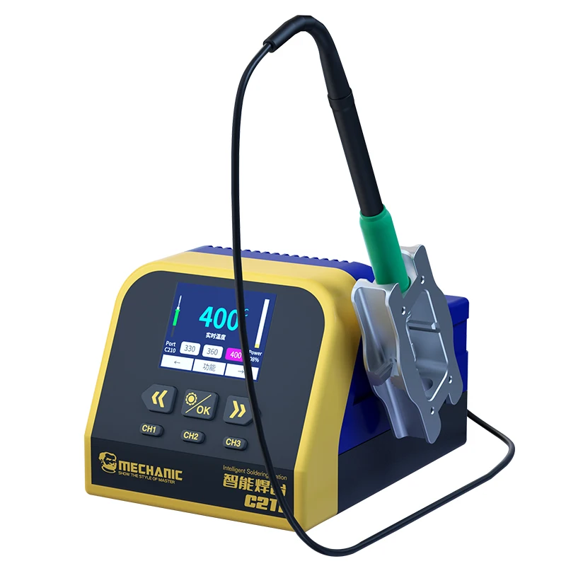 MECHANIC High-power intelligent soldering station, rapid temperature rise and regulation C211 electric soldering iron 75W