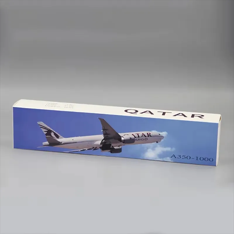 A350-1000 Qatar Airways w skali 1:200 A350 plastikowy montaż Abs kolekcja modeli samolotów wyświetlacz zabawki klocki prezent