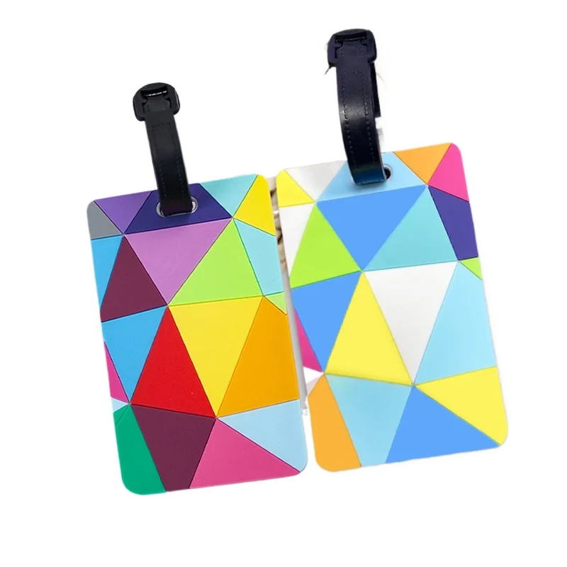 

Креативная цветная бирка, бирка для багажа из ПВХ, идентификационная бирка с защитой от потерь, дорожные багажные бирки, бирки для чемодана, дорожные аксессуары