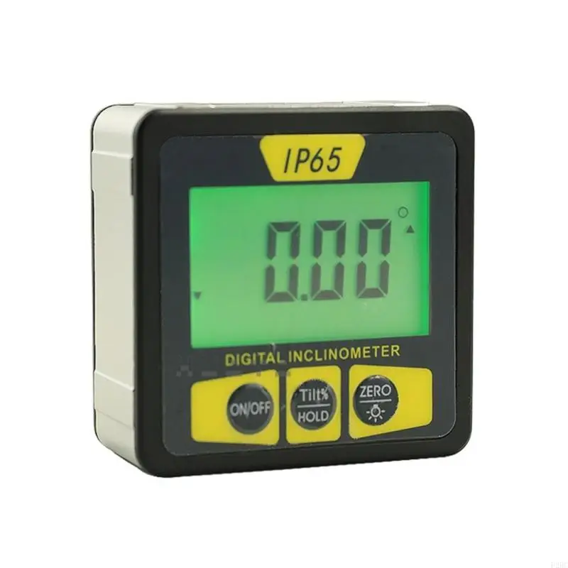 F26C 360 Degree Mini Digital Protractor Inclinometer Electronic Level Box Magnetic Base Measuring Tools