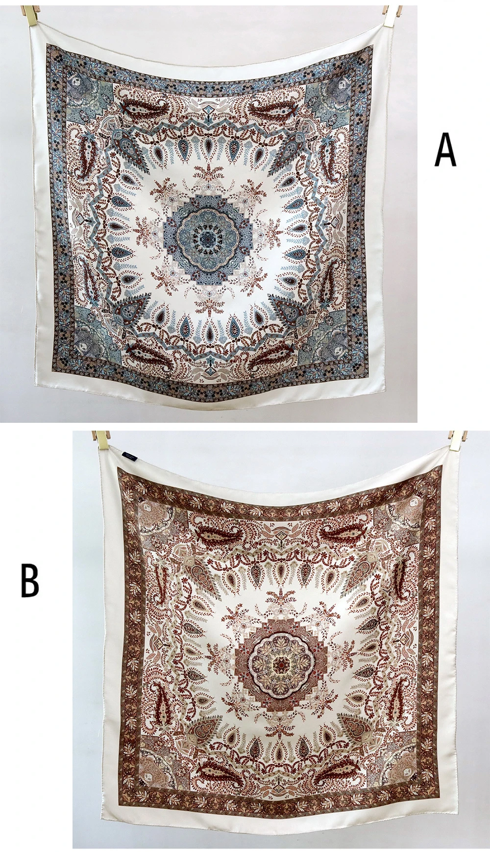 Luxury Bags And Accessories - Paisley 18MM Silk Scarf Double Faced
