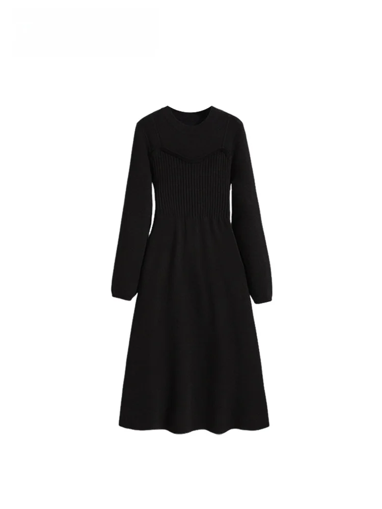 

Трикотажные длинные свеки больших размеров, круглые, Ne Dr, женские, повседневные, удобные, осенне-зимние, Faion Ci, для поездок на работу, трапециевидной формы Dr