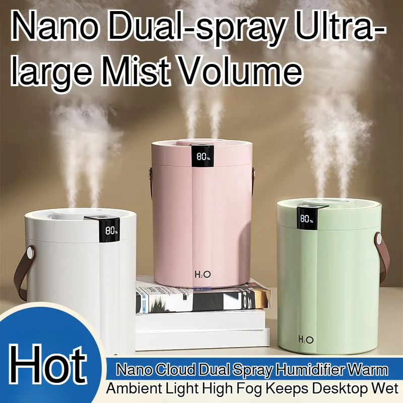 

Домашний портативный настольный увлажнитель с бесшумным туманом, беспроводной туман, небольшой увлажнитель для спальни, офиса, увлажнитель