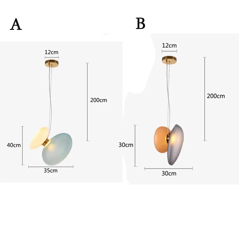 Imagem -06 - Simples Vidro Pingente Lâmpadas para Home Decor Criativo Calçada Arte Pendurado Lâmpada para Quarto Cabeceira Sala de Jantar Luminária