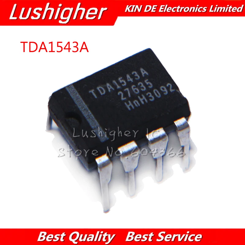 10pcs TDA1543A DIP8 TDA1543 DIP-8 1543A DIP