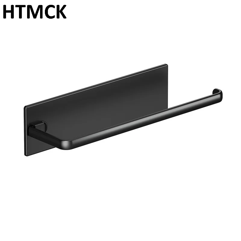 HTMCK Kitchen Paper Towel Holder Magnetic Wall Mounted Refrigerator Side Cabinet Storage Rack Non-Drilling