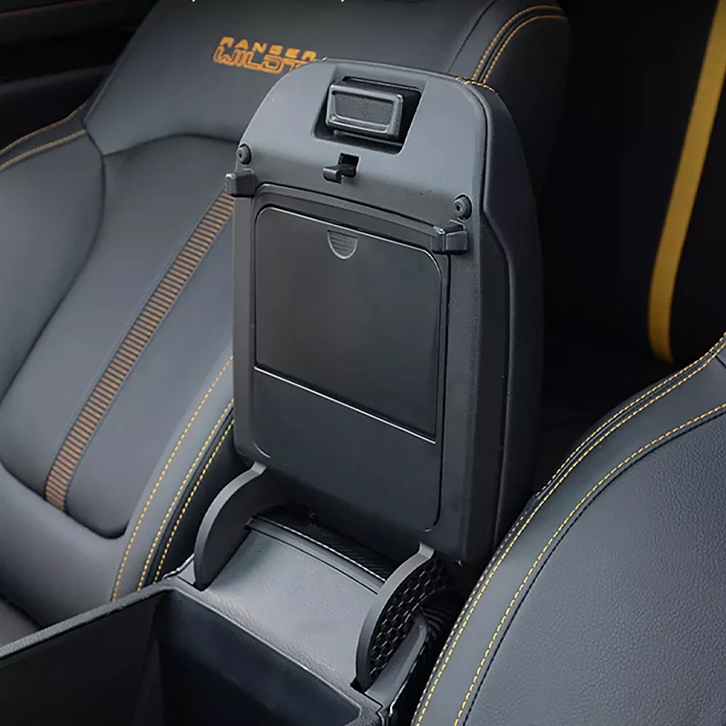 For Ford Ranger 2022 2023 2024 2025 Car Armrest Box Hidden Organizer Box Center Console Storage Case With Locking Drawers