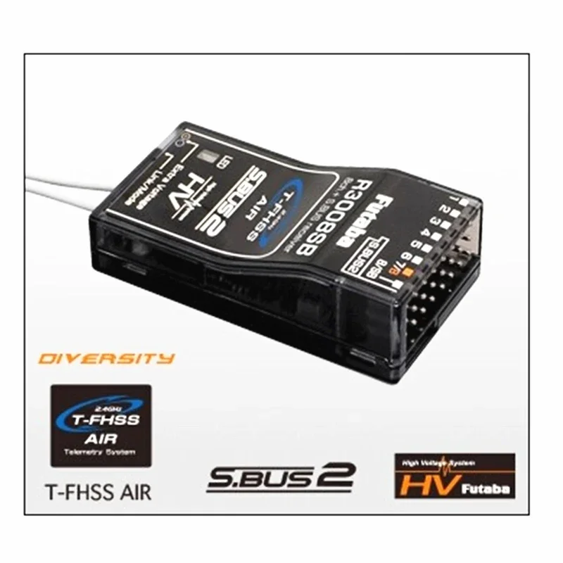 FUTABA R3008SB 2.4G 8CH HV digital T-FHSS Receiver for S.Bus S.Bus2 Futaba 18SZ 18MZ 14SG 10J 6K remote control