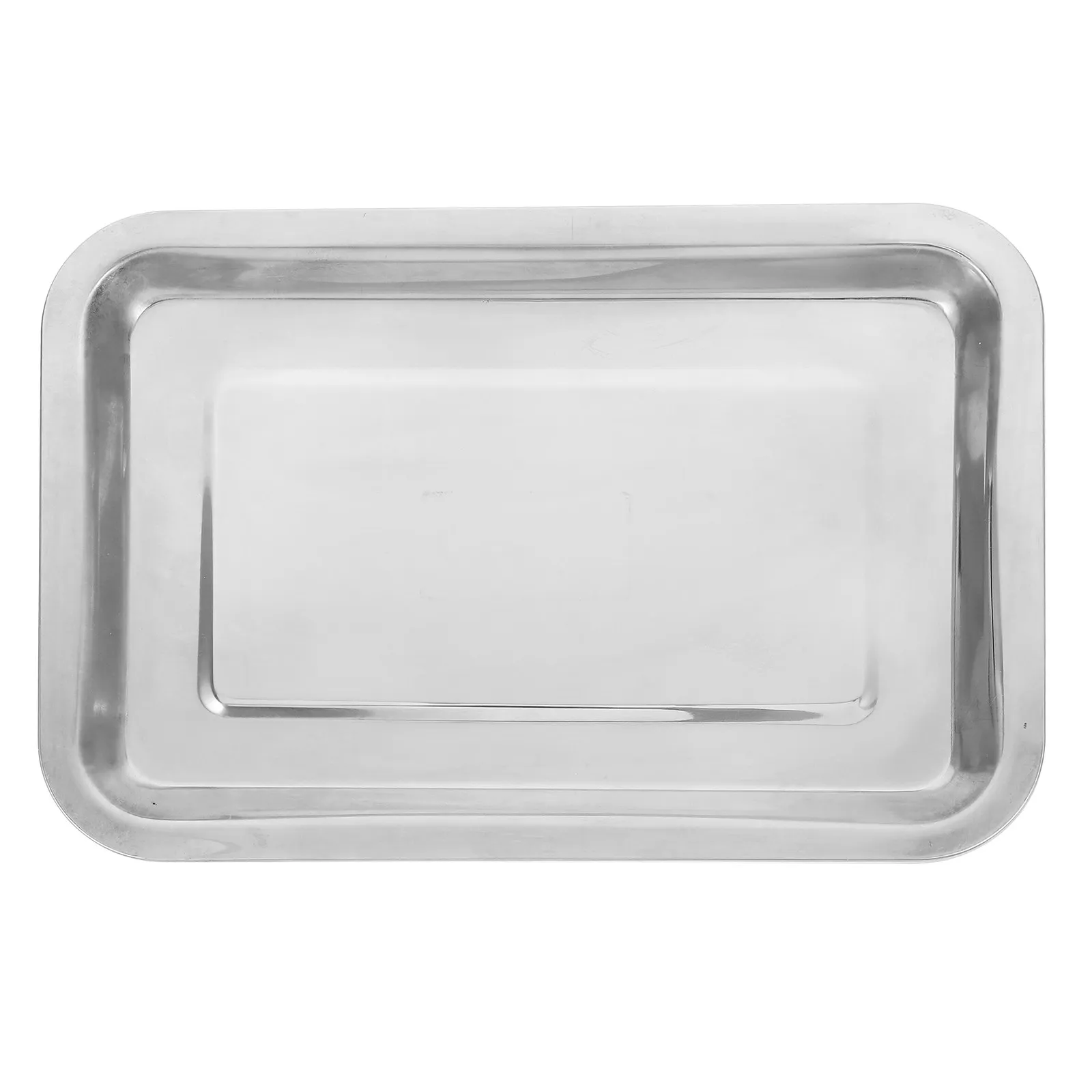 Stainless Steel Laboratory Tray Deep-Edged Chemical Reagent Tray Experiment Equipment Teaching Supplies Multi-Purpose Lab