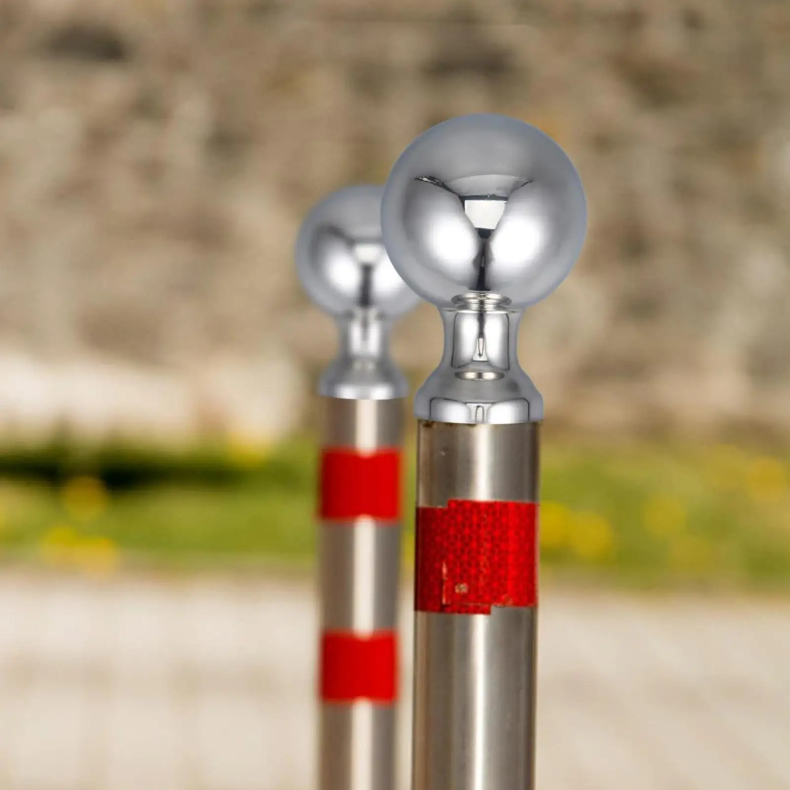 Elegant Stainless Steel Flagpole Finial Topper Sphere Handrail Ball for Stair Railings Garden Fence Posts Outdoor Decorative Cap
