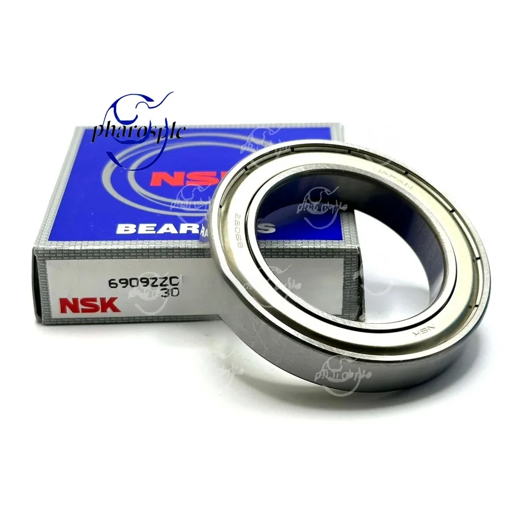 NSK 6909 ZZ DEEP GROOVE BALL BEARING, METAL SHIELDED 45x68x12mm 61909 ZZ