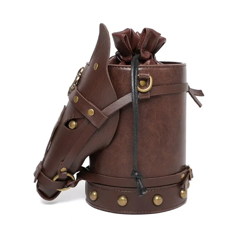 

Medieval retro style creative horse head women's shoulder messenger bag niche design European and American style PU material