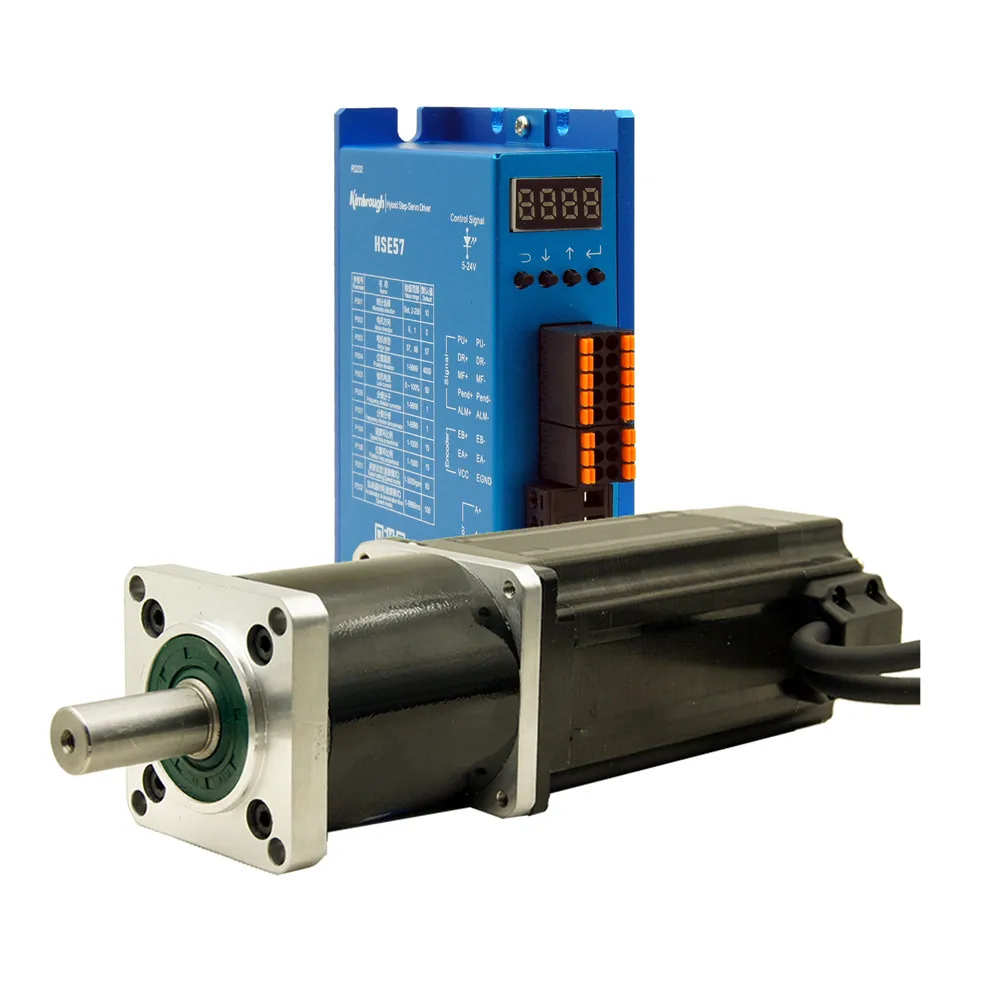

Planetary Geared Nema23 3.5N.m(500oz-in) Closed Loop Stepper Motor 4A and driver HSE57 Easy servo motor