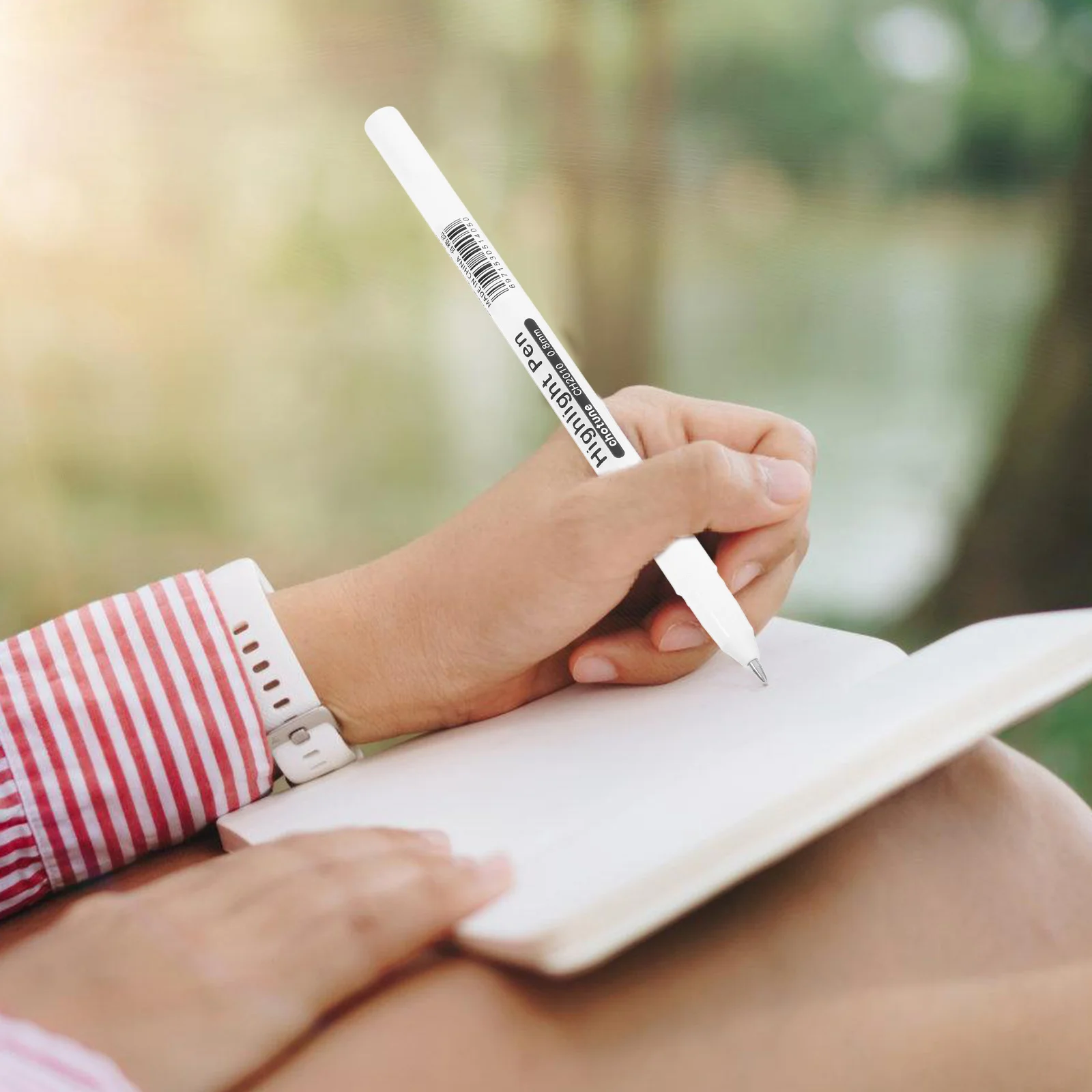 

10 шт., белая ручка-хайлайтер для черной бумаги, гладкое письмо, яркий перманентный маркер, художественное ремесло, раскраска, скрапбукинг, альбом «сделай сам»