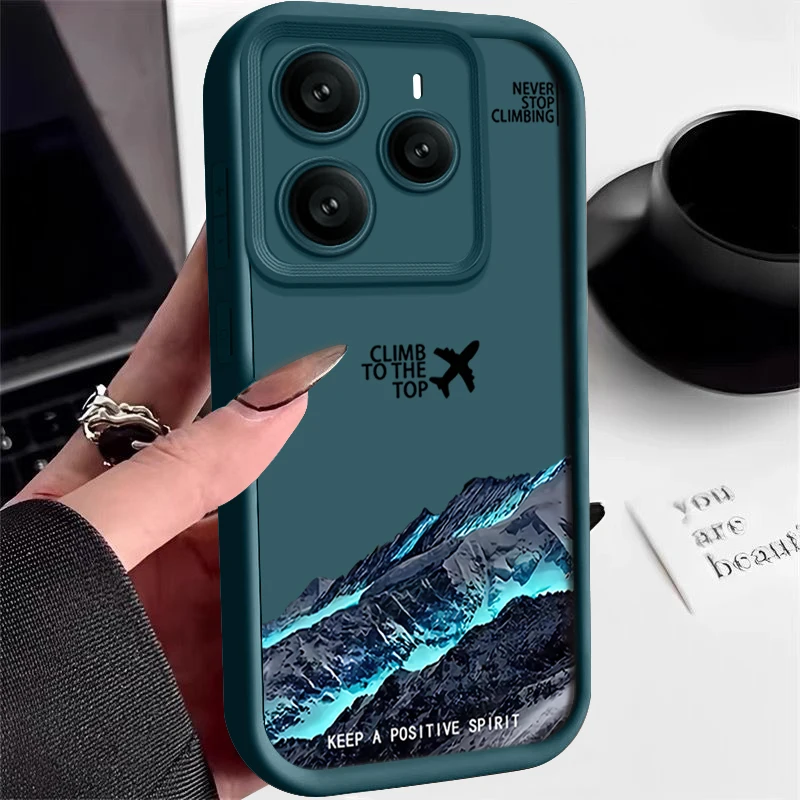 

Snow Mountain Patterned TPU Phone Case For Xiaomi 14T Pro 13T Pro Shockproof Soft Silicone Back Cover Fundas For Xiaomi 14T 13T