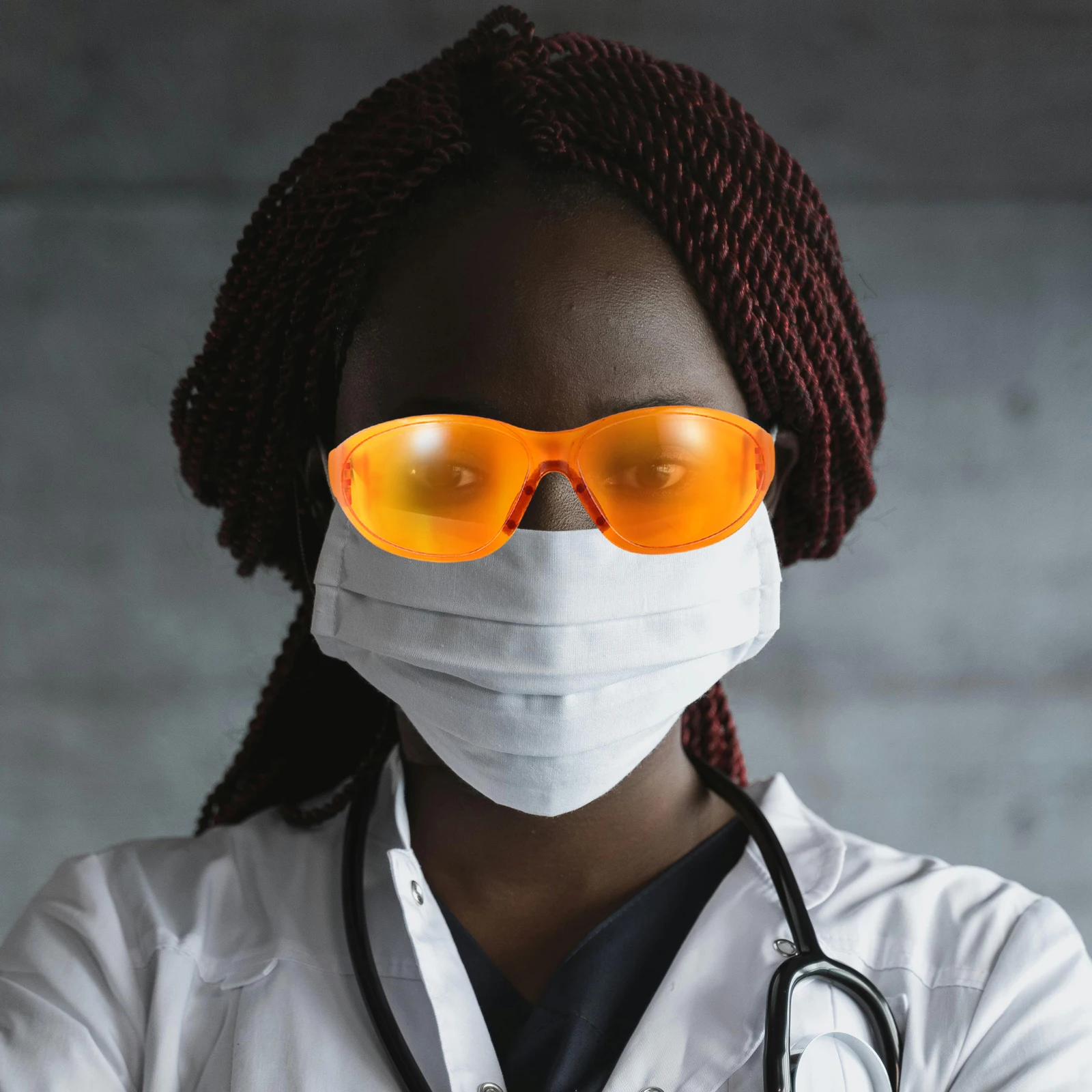 

Professional Light Protection Goggles Eye Safety Glasses Lightweight Durable Plastic Design Hospitals Dental Clinics Workplaces