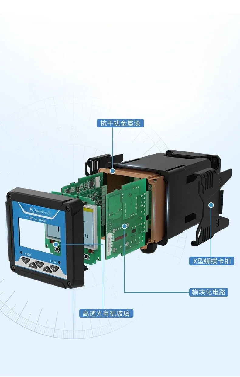 OEMFluorescence Dissolved Oxygen Detector, Aerated Pool Anaerobic Pool Sewage Oxygen Content DO Analyzer Online Dissolved