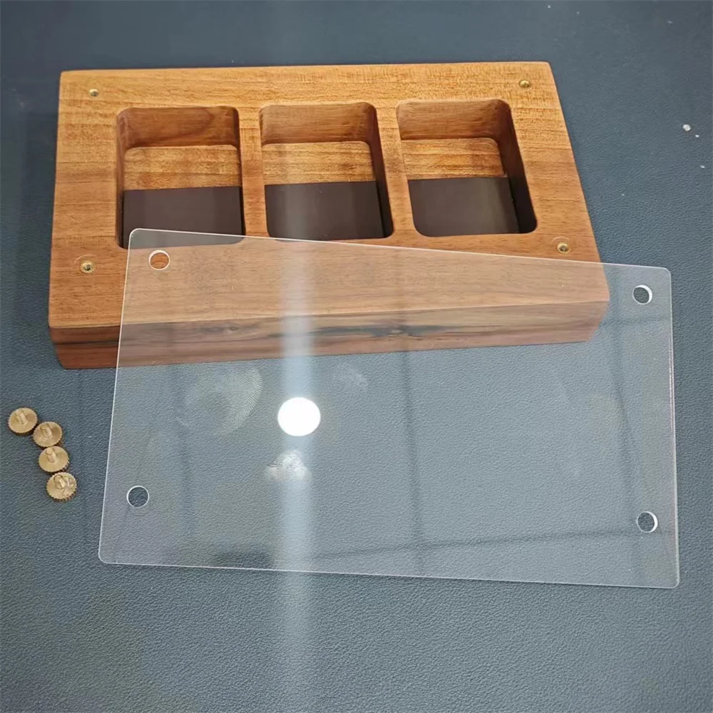 Handmade Solid Wood Lighter Display Case for Zippo Zorro Lighter Collection Protection Box Lighters Smoking Accessories