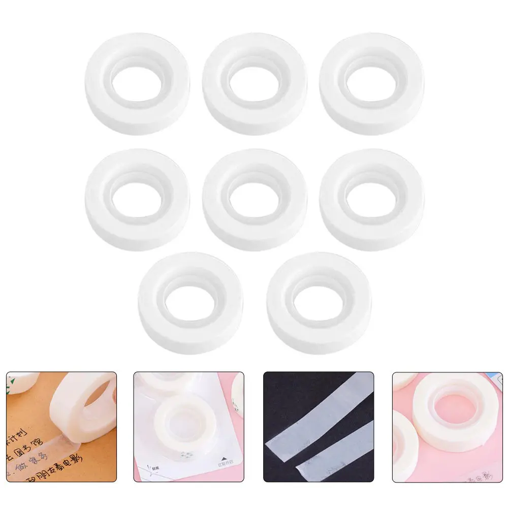 8Pcs Error Removing Tape Transparent Adhesive Tapes for Drawing Writing Correction Reusable School Office DIY Crafts Tools