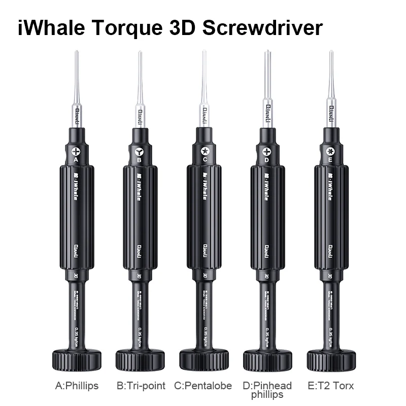 Qianli Iwhale Torque 3d Chave de Fenda Grupo Especial Aço s2 Alta Precisão Bit Magnético Importado