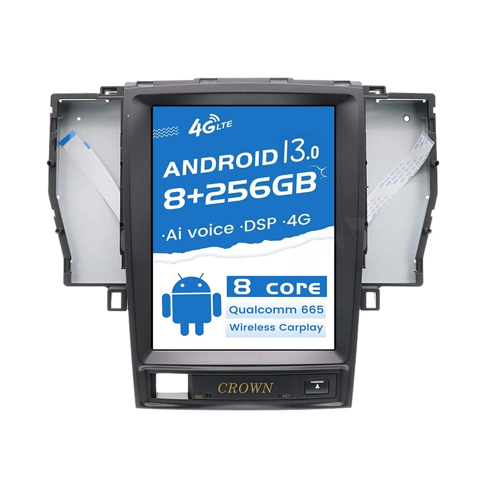 

12.1 inch Android 13 Vertical Screen For Toyota Crown 2005-2009 Car Radio Multimedia Stereo Video Player GPS Head Unit Carplay
