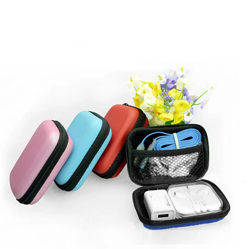 Sundries Travel Storage Bag Charging Case for Earphone Package Zipper BagTravel Cable Organizer Electronics Storage Portable