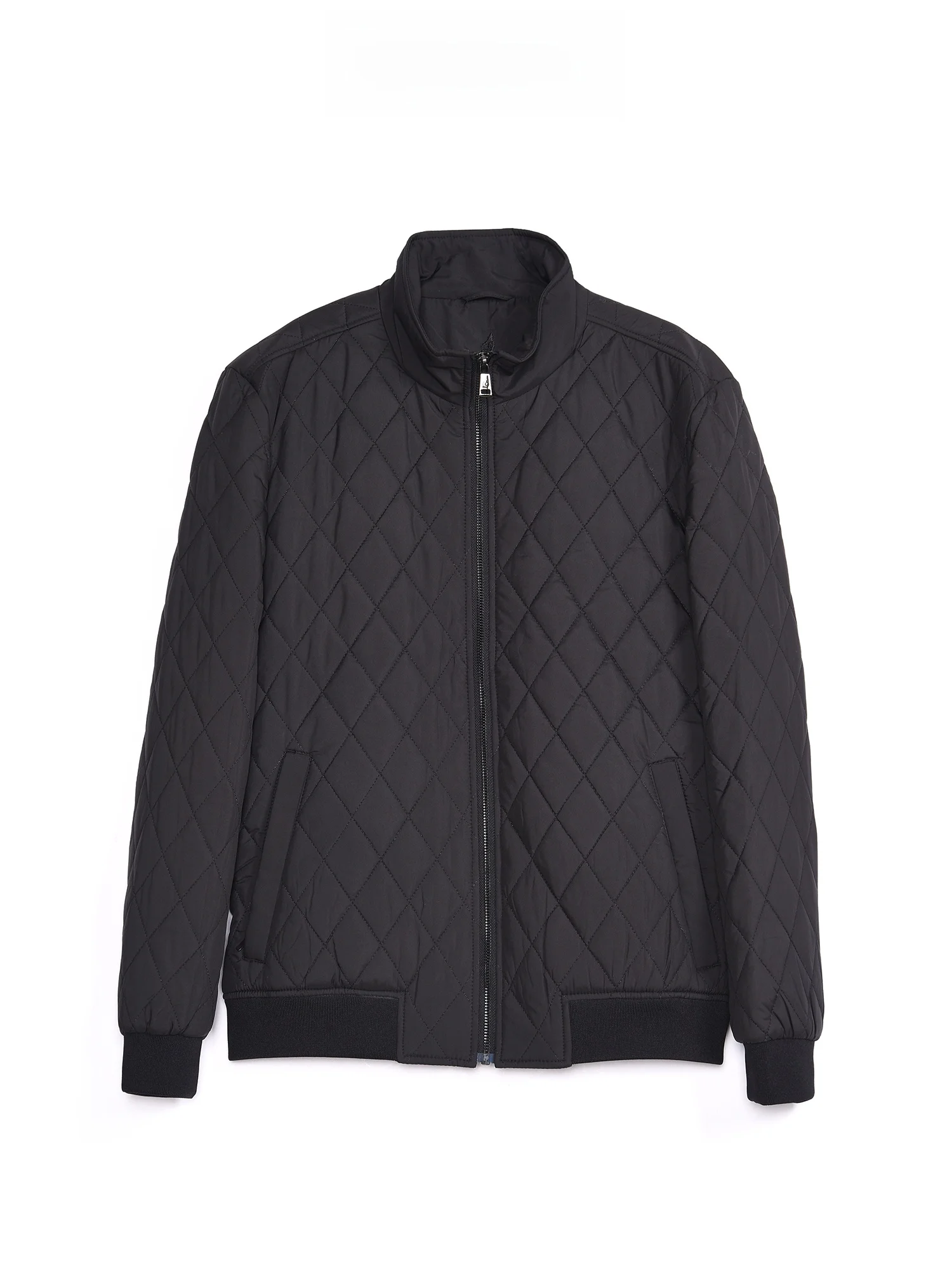 Jaqueta de Aodão Xadrez Masculina London Fog Inverno Casual de Negócios à Prova de Vento Quente com Gola Alta Manga Longa C...